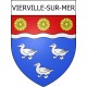 Pegatinas escudo de armas de Vierville-sur-Mer adhesivo de la etiqueta engomada