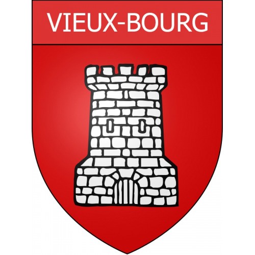 Stickers coat of arms Vieux-Bourg adhesive sticker