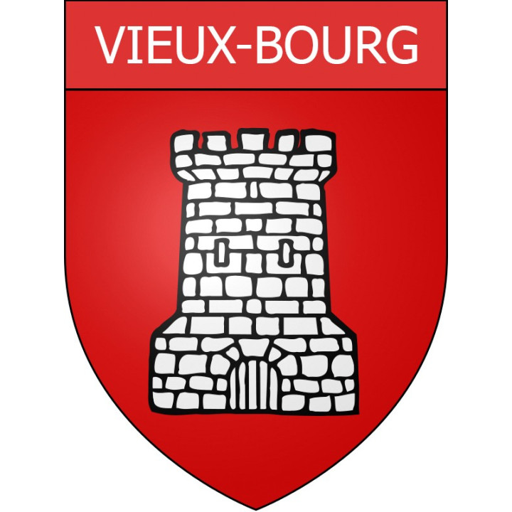 Stickers coat of arms Vieux-Bourg adhesive sticker