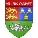 Villers-Canivet 14 ville Stickers blason autocollant adhésif