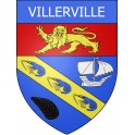 Stickers coat of arms Villerville adhesive sticker