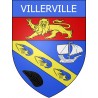 Stickers coat of arms Villerville adhesive sticker