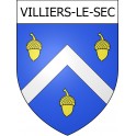 Villiers-le-Sec 14 ville Stickers blason autocollant adhésif