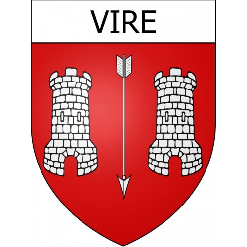 Stickers coat of arms Vire adhesive sticker
