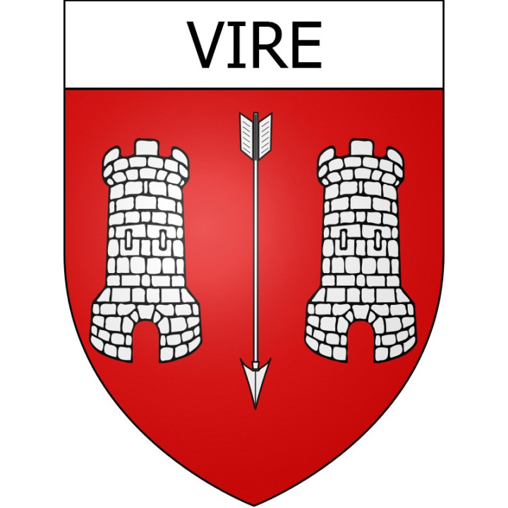 Stickers coat of arms Vire adhesive sticker
