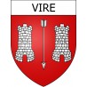 Pegatinas escudo de armas de Vire adhesivo de la etiqueta engomada