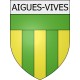aigues-vives 09 ville Stickers blason autocollant adhésif