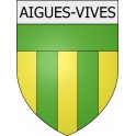 Pegatinas escudo de armas de Blausasc adhesivo de la etiqueta engomada