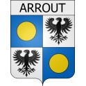 Pegatinas escudo de armas de Blausasc adhesivo de la etiqueta engomada