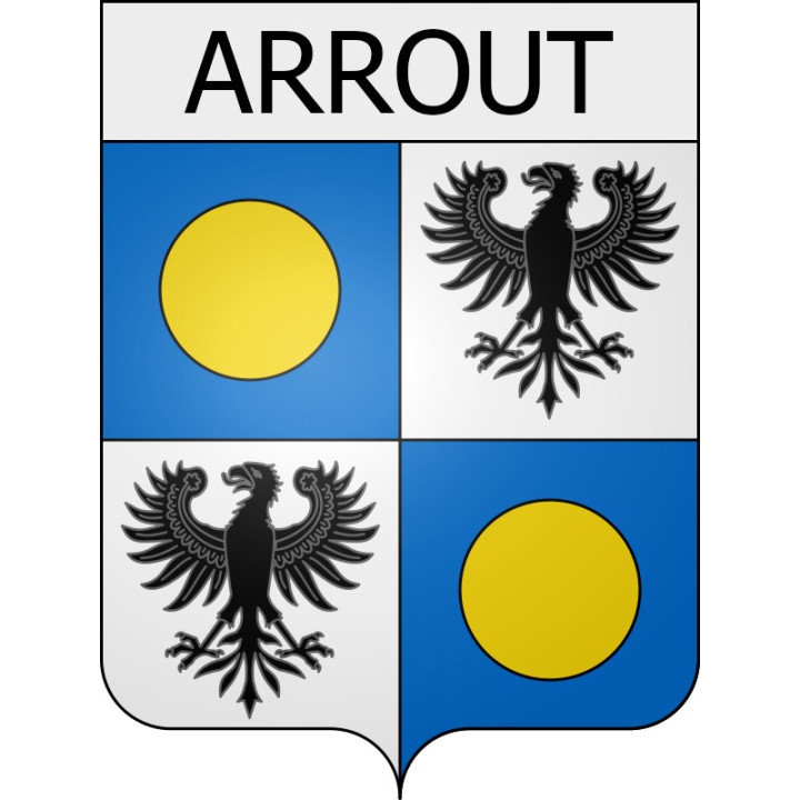 arrout 09 ville Stickers blason autocollant adhésif