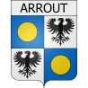 Pegatinas escudo de armas de Blausasc adhesivo de la etiqueta engomada