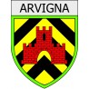 Pegatinas escudo de armas de Blausasc adhesivo de la etiqueta engomada