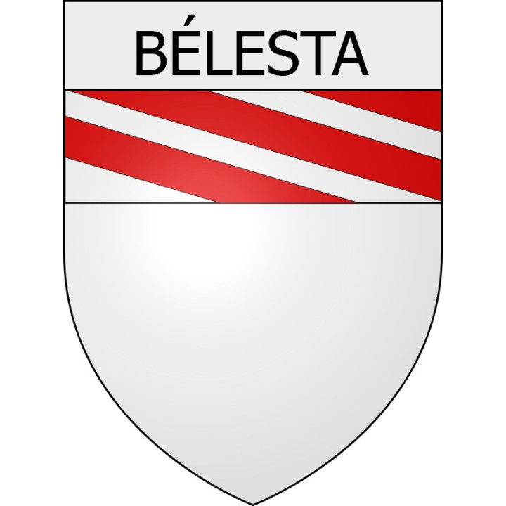 bélesta 09 ville Stickers blason autocollant adhésif