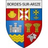 bordes-sur-arize 09 ville Stickers blason autocollant adhésif