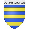 durban-sur-arize 09 ville Stickers blason autocollant adhésif