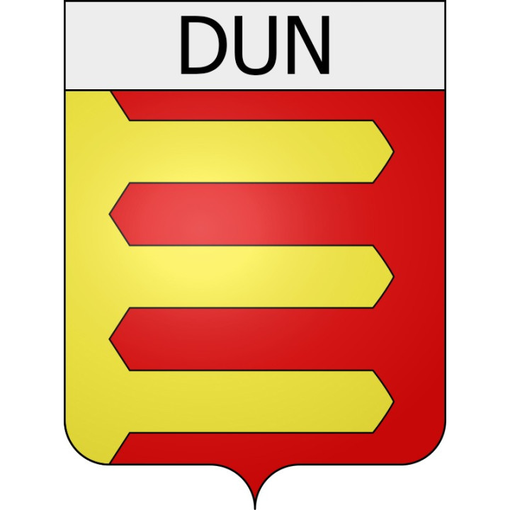 dun 09 ville Stickers blason autocollant adhésif