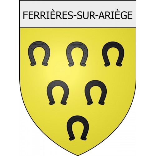 ferrières-sur-ariège 09 ville Stickers blason autocollant adhésif