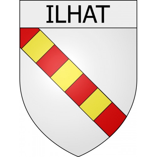 ilhat 09 ville Stickers blason autocollant adhésif