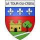 la-tour-du-crieu 09 ville Stickers blason autocollant adhésif