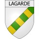 lagarde 09 ville Stickers blason autocollant adhésif