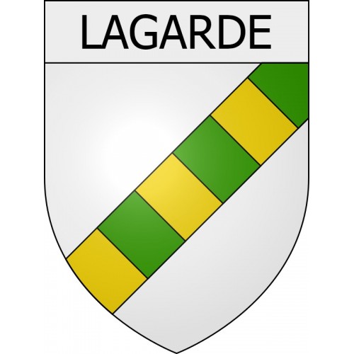 lagarde 09 ville Stickers blason autocollant adhésif