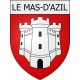 Stickers coat of arms Blausasc adhesive sticker