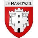 le-mas-d-azil 09 ville Stickers blason autocollant adhésif
