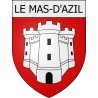 le-mas-d-azil 09 ville Stickers blason autocollant adhésif