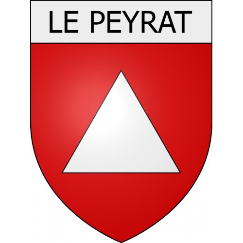 le-peyrat 09 ville Stickers blason autocollant adhésif