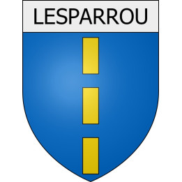 lesparrou 09 ville Stickers blason autocollant adhésif