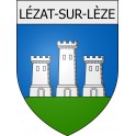 lézat-sur-lèze 09 ville Stickers blason autocollant adhésif