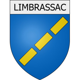 limbrassac 09 ville Stickers blason autocollant adhésif