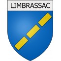 Pegatinas escudo de armas de Blausasc adhesivo de la etiqueta engomada