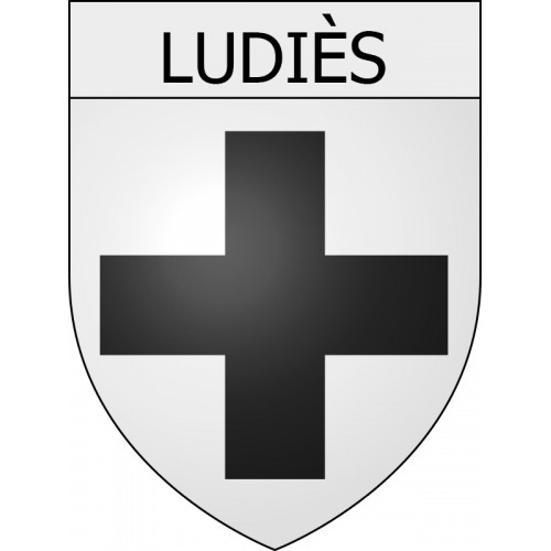 ludiès 09 ville Stickers blason autocollant adhésif