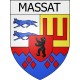 massat 09 ville Stickers blason autocollant adhésif