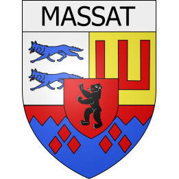 massat 09 ville Stickers blason autocollant adhésif
