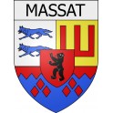 massat 09 ville Stickers blason autocollant adhésif