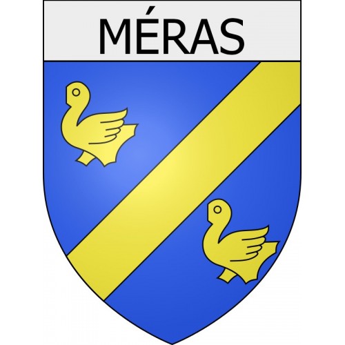 Pegatinas escudo de armas de Blausasc adhesivo de la etiqueta engomada