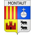 montaut 09 ville Stickers blason autocollant adhésif