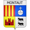 montaut 09 ville Stickers blason autocollant adhésif
