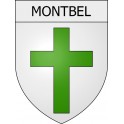 montbel 09 ville Stickers blason autocollant adhésif