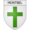 montbel 09 ville Stickers blason autocollant adhésif