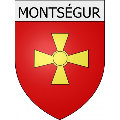 montségur 09 ville Stickers blason autocollant adhésif