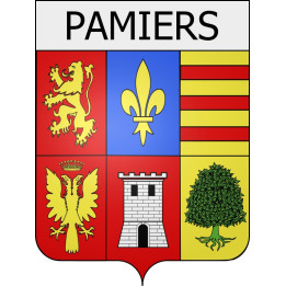 Pegatinas escudo de armas de Blausasc adhesivo de la etiqueta engomada
