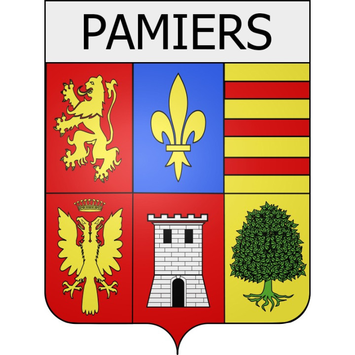 Pegatinas escudo de armas de Blausasc adhesivo de la etiqueta engomada