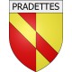 pradettes 09 ville Stickers blason autocollant adhésif
