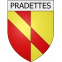 Pegatinas escudo de armas de Blausasc adhesivo de la etiqueta engomada