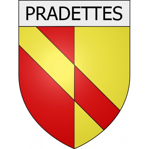 Pegatinas escudo de armas de Blausasc adhesivo de la etiqueta engomada