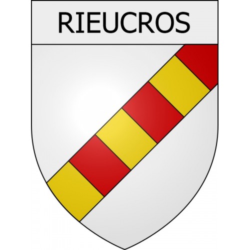 Pegatinas escudo de armas de Blausasc adhesivo de la etiqueta engomada