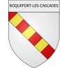 roquefort-les-cascades 09 ville Stickers blason autocollant adhésif